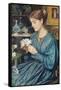 Portrait of Agnes Poynter, 1867-Edward John Poynter-Framed Stretched Canvas