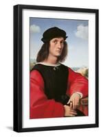 Portrait of Agnolo Doni-Raphael-Framed Art Print