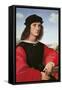 Portrait of Agnolo Doni-Raphael-Framed Stretched Canvas