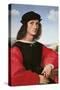 Portrait of Agnolo Doni-Raphael-Stretched Canvas