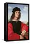 Portrait of Agnolo Doni-Raffaello Sanzio-Framed Stretched Canvas