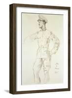 Portrait of Aircraftman T.E. Shaw, 1935-Augustus Edwin John-Framed Giclee Print