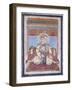 Portrait of Akbar Shah Ii, Early 19th Century (Gouache with Gold Paint on Paper)-null-Framed Giclee Print