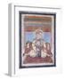 Portrait of Akbar Shah Ii, Early 19th Century (Gouache with Gold Paint on Paper)-null-Framed Giclee Print