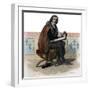 Portrait of Alain Chartier (1385-1430), French poet and political writer-French School-Framed Giclee Print