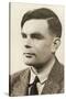 Portrait of Alan Mathison Turing, 1951-null-Stretched Canvas