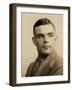 Portrait of Alan Mathison Turing-null-Framed Photographic Print