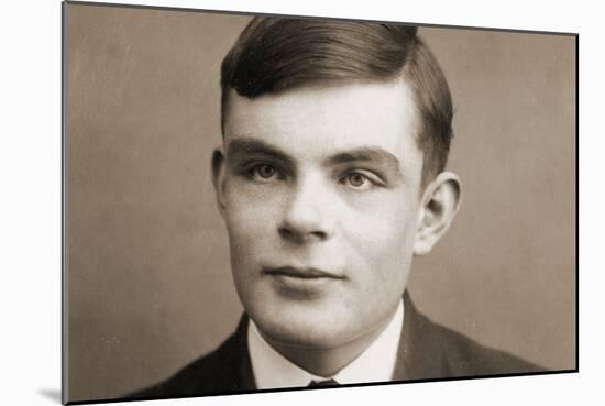 Portrait of Alan Mathison Turing-null-Mounted Photographic Print