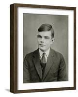 Portrait of Alan Mathison Turing-null-Framed Photographic Print