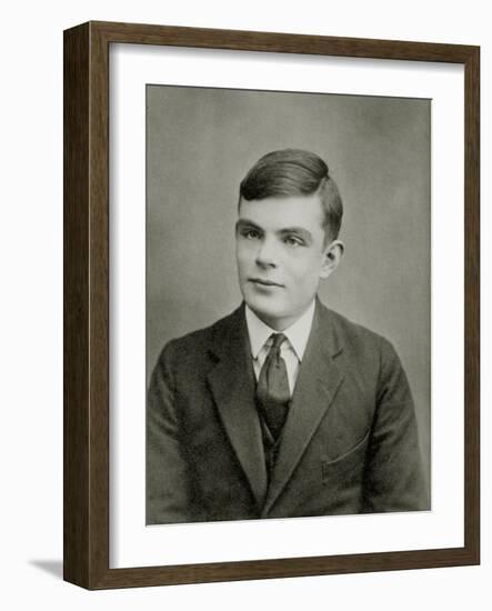 Portrait of Alan Mathison Turing-null-Framed Photographic Print