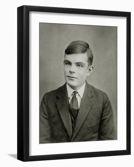 Portrait of Alan Mathison Turing-null-Framed Photographic Print