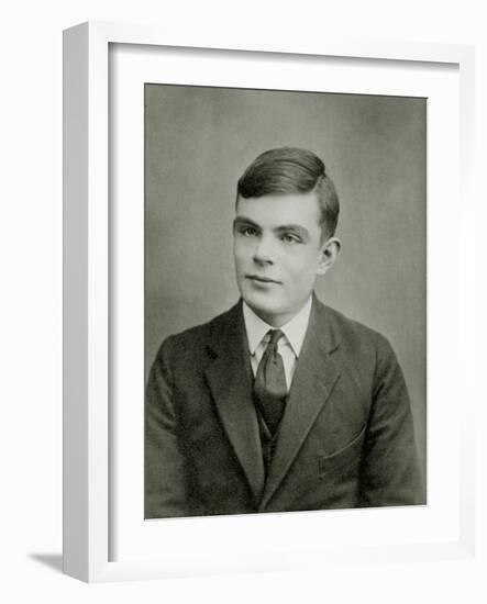 Portrait of Alan Mathison Turing-null-Framed Photographic Print