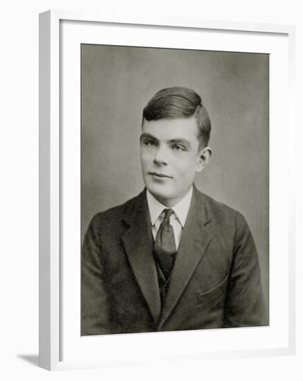 Portrait of Alan Mathison Turing-null-Framed Photographic Print