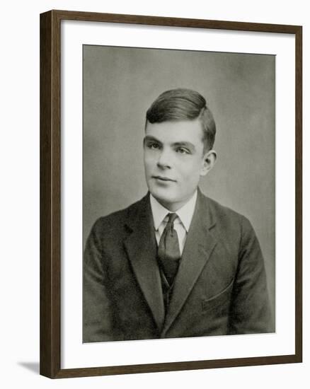 Portrait of Alan Mathison Turing-null-Framed Photographic Print