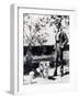 Portrait of Alban Berg, Austrian Composer with His Dogs-null-Framed Giclee Print