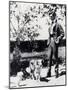 Portrait of Alban Berg, Austrian Composer with His Dogs-null-Mounted Giclee Print