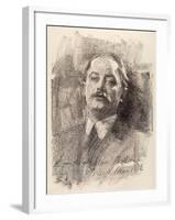 Portrait of Albert Belleroche, 1905-John Sargent Noble-Framed Giclee Print