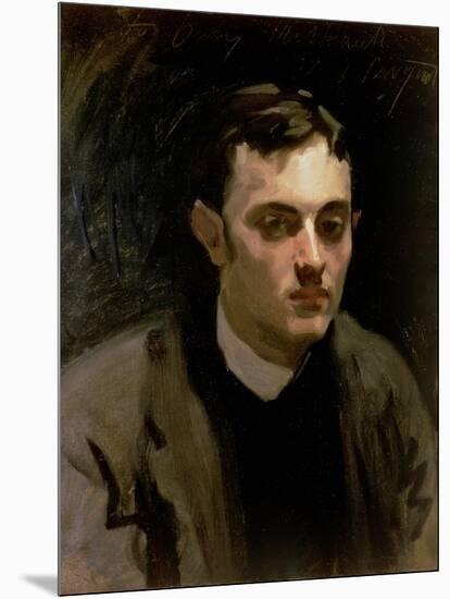 Portrait of Albert De Belleroche-John Singer Sargent-Mounted Giclee Print