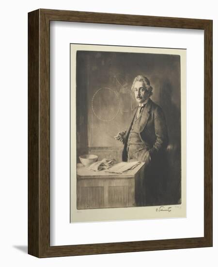 Portrait of Albert Einstein (1879-195), 1921-Ferdinand Schmutzer-Framed Giclee Print