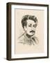 Portrait of Albert Einstein-Max Liebermann-Framed Giclee Print