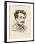 Portrait of Albert Einstein-Max Liebermann-Framed Giclee Print