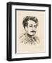 Portrait of Albert Einstein-Max Liebermann-Framed Giclee Print