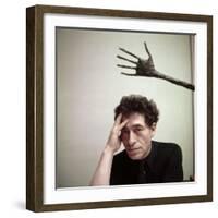 Portrait of Alberto Giacometti in His Studio-Gordon Parks-Framed Premium Photographic Print