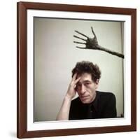 Portrait of Alberto Giacometti in His Studio-Gordon Parks-Framed Premium Photographic Print