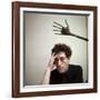 Portrait of Alberto Giacometti in His Studio-Gordon Parks-Framed Premium Photographic Print