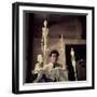 Portrait of Alberto Giacometti in His Studio-Gordon Parks-Framed Premium Photographic Print