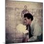 Portrait of Alberto Giacometti in His Studio-null-Mounted Premium Photographic Print