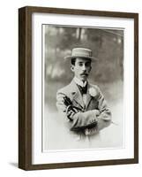 Portrait of Alberto Santos-Dumont (1873-1932)-Eugene Pirou-Framed Photographic Print