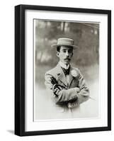 Portrait of Alberto Santos-Dumont (1873-1932)-Eugene Pirou-Framed Photographic Print