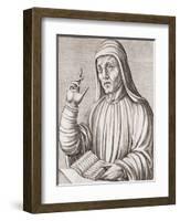 Portrait of Alcuin of York-null-Framed Giclee Print