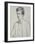 Portrait of Aldous Huxley (1894-1963) (Litho)-William Rothenstein-Framed Giclee Print