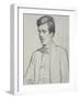 Portrait of Aldous Huxley (1894-1963) (Litho)-William Rothenstein-Framed Giclee Print