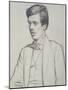 Portrait of Aldous Huxley (1894-1963) (Litho)-William Rothenstein-Mounted Giclee Print