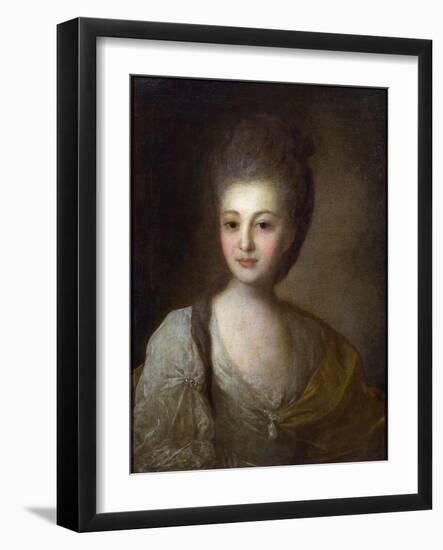 Portrait of Aleksandra Struiskaya, 1772-Fyodor Rokotov-Framed Giclee Print