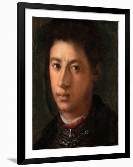 Portrait of Alessandro De' Medici (1510-153), 1534-1535-Pontormo-Framed Premium Giclee Print
