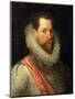 Portrait of Alessandro Farnese-Frans Pourbus I-Mounted Premium Giclee Print