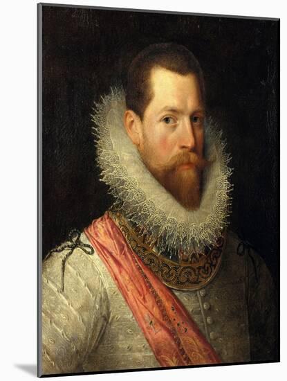 Portrait of Alessandro Farnese-Frans Pourbus I-Mounted Giclee Print