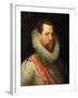 Portrait of Alessandro Farnese-Frans Pourbus I-Framed Giclee Print