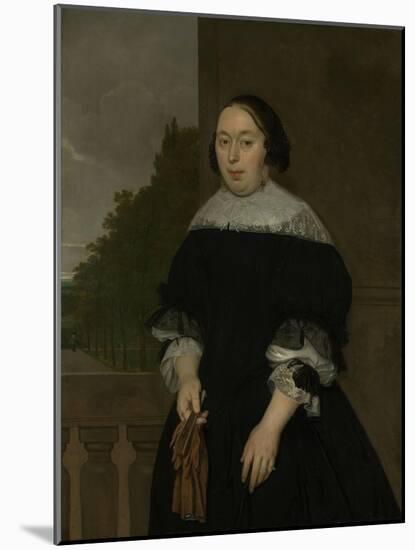 Portrait of Aletta Van Ravensberg, Wife of Jan Van Nes-Ludolf de Jongh-Mounted Art Print