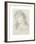 Portrait of Alexa Wilding-Dante Gabriel Rossetti-Framed Premium Giclee Print