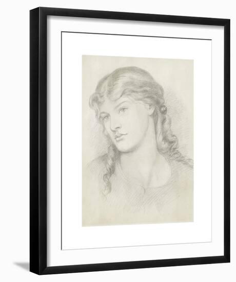 Portrait of Alexa Wilding-Dante Gabriel Rossetti-Framed Premium Giclee Print