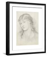 Portrait of Alexa Wilding-Dante Gabriel Rossetti-Framed Premium Giclee Print