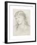 Portrait of Alexa Wilding-Dante Gabriel Rossetti-Framed Premium Giclee Print