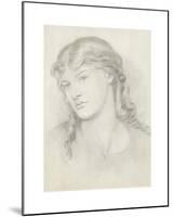 Portrait of Alexa Wilding-Dante Gabriel Rossetti-Mounted Premium Giclee Print