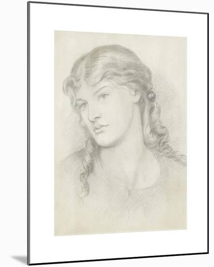 Portrait of Alexa Wilding-Dante Gabriel Rossetti-Mounted Premium Giclee Print