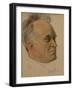 Portrait of Alexander Dmitrievich Tsiurupa (1870-192), 1922-Nikolai Andreevich Andreev-Framed Giclee Print